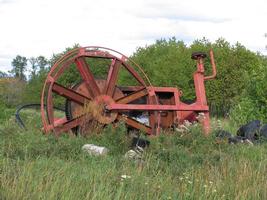 dismantled surface lift bullwheel